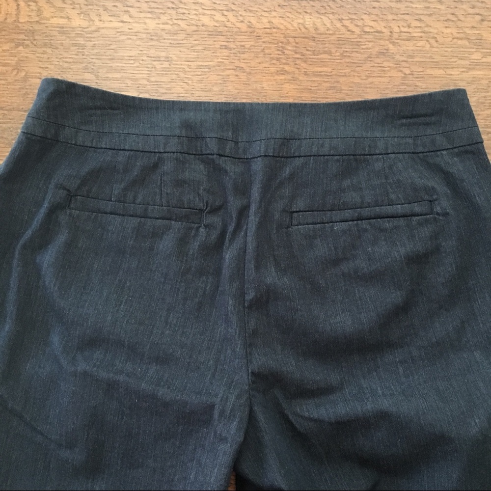 Ann Taylor | Navy Curvy Denim Cropped Pants - Picture 7 of 9